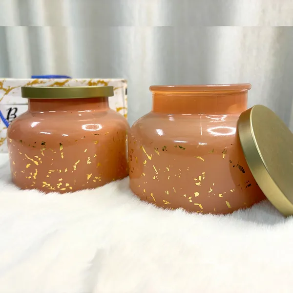Peach_Luxury_Peach_&_Golden_Dew_Glass_Jars_(Set_Of_2)