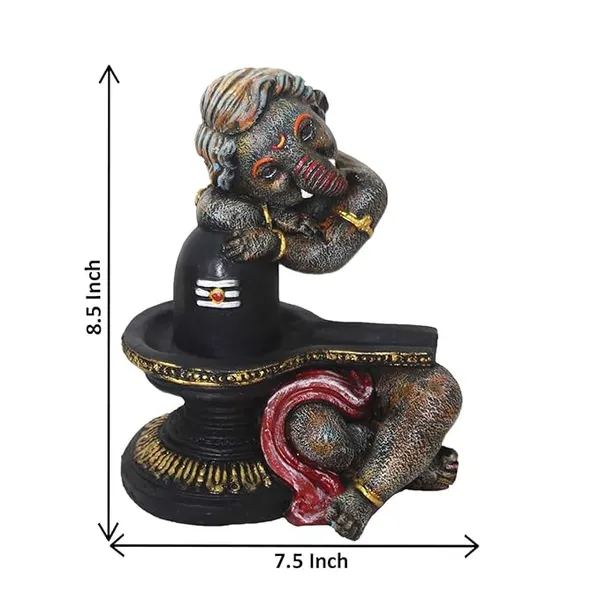Black_Hand-Carved_Shivling_Ganesha_Statue