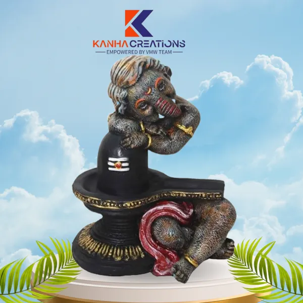 Black_Hand-Carved_Shivling_Ganesha_Statue
