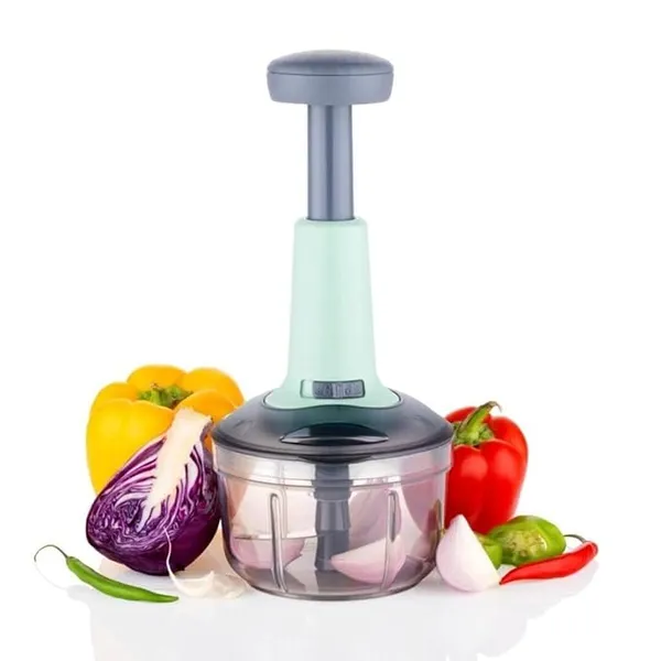 Multicolor_Manual_Hand-Press_Vegetable_Chopper/Cutter_(1000Ml)