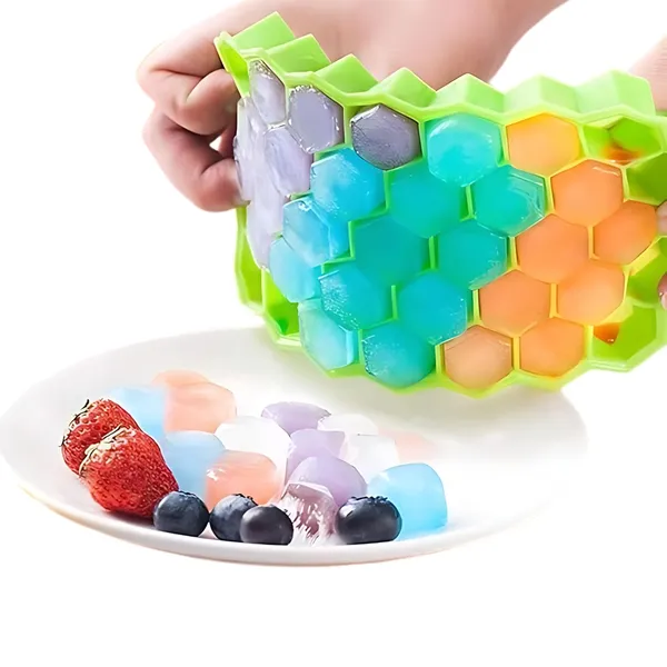Multicolor_Silicone_Honeycomb_Design_Ice_Cube_Tray