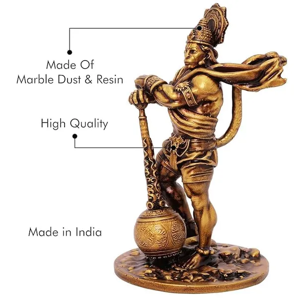 Golden_Resin_Lord_Bahubali_Hanuman_Idol