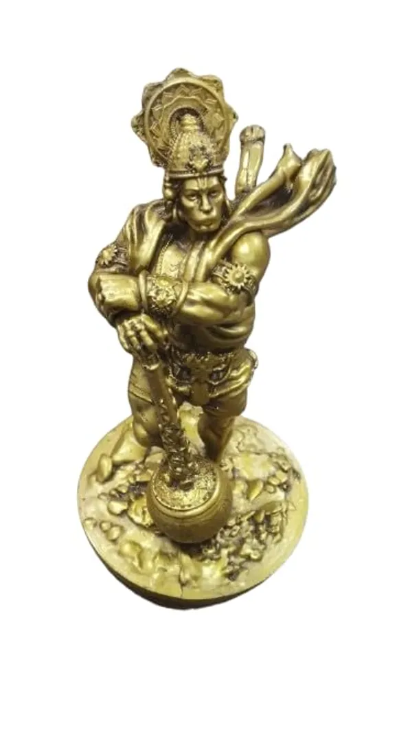 Golden_Resin_Lord_Bahubali_Hanuman_Idol