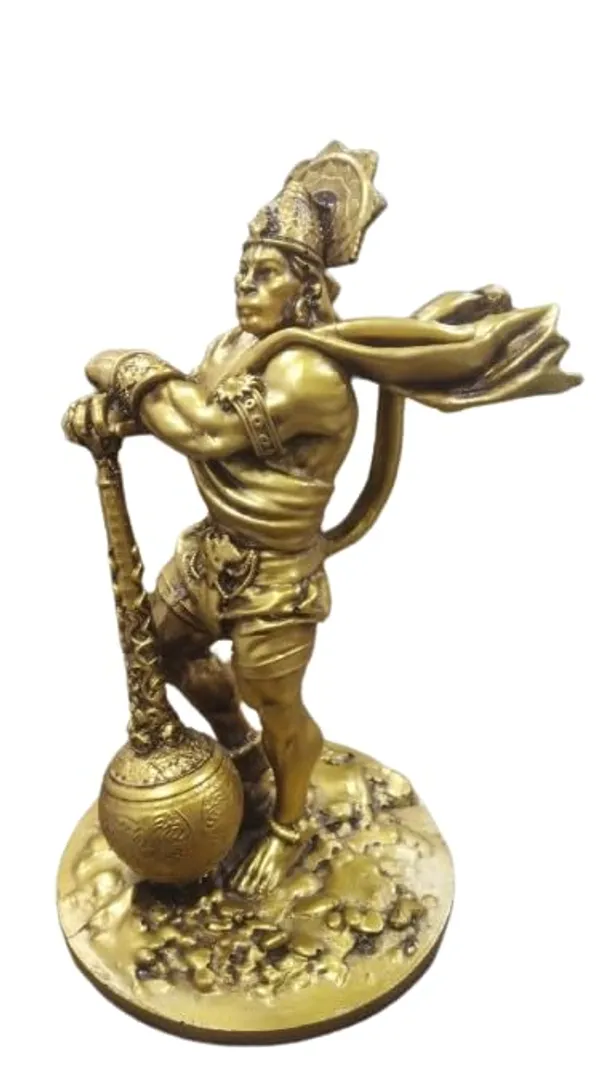 Golden_Resin_Lord_Bahubali_Hanuman_Idol