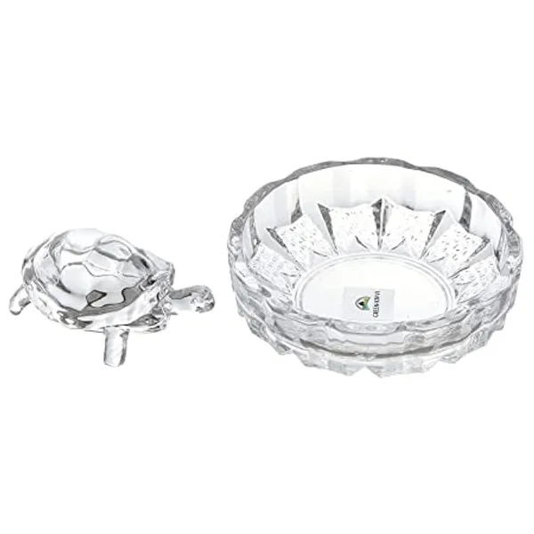 Transparent_Crystal_Glass_Feng_Shui_Turtle_With_Plate