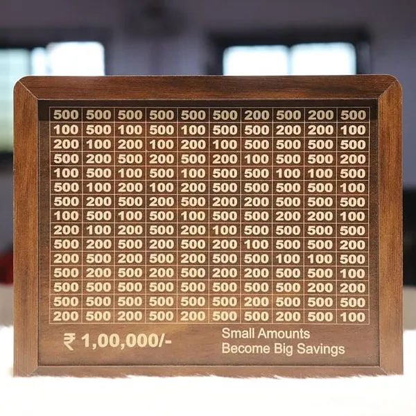 Brown_Smart_Savings_Box_|_₹1,00,000_Challenge_Piggy_Bank