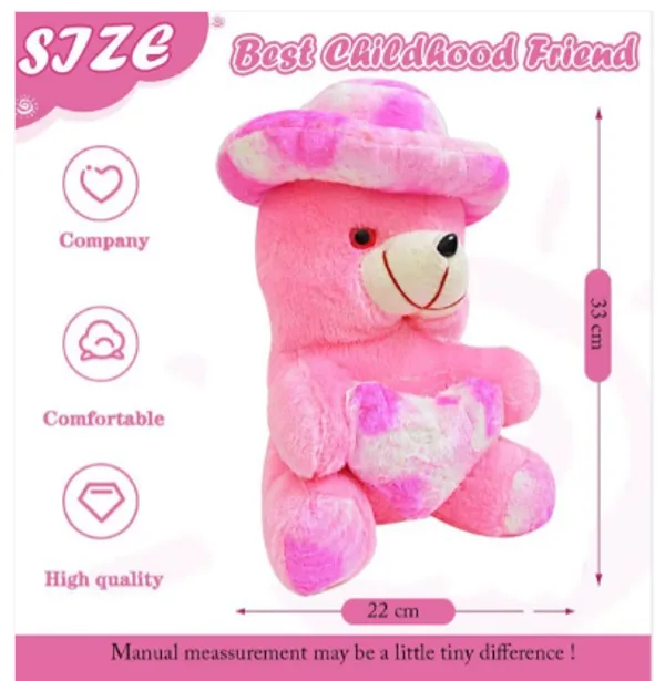 Pink_Huggable_Plush_Teddy_Bear_With_Heart_For_Kids