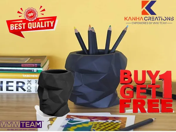 Black_Clay_The_Head_Pen_Container