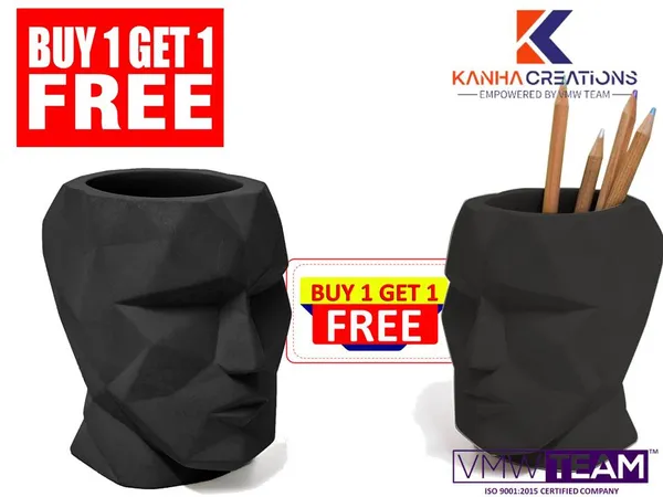 Black_Clay_The_Head_Pen_Container