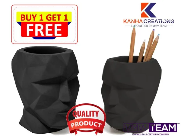 Black_Clay_The_Head_Pen_Container