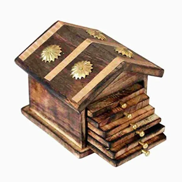 Brown_Wooden_Tea/_Coffee_Coaster_Set_With_Decorative_Stand