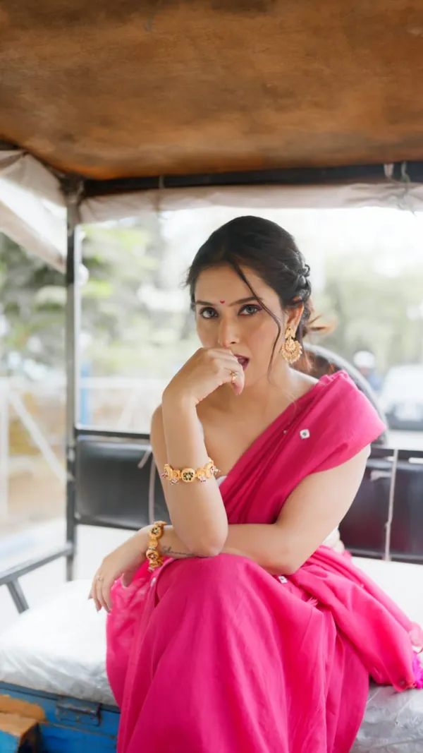 Rani_Pink_Premium_Khadi_Cotton_Solid_Saree_For_Women