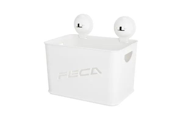 D5_Diana_Storage_Basket_with_2_Suction_Cup_-_White_-_Capacity:_10_kg
