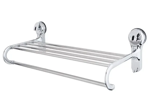 Silver_ABS_Stainless_Steel_No_Damage_Wall_Mount_Hotel_Style_Towel_Rack_With_Shelf_And_Towel_Bar