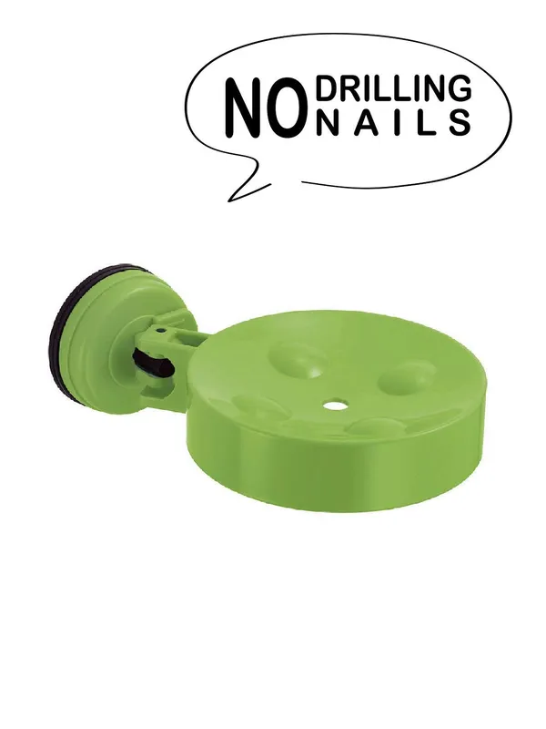 Green_ABS_Plastic_Round_Soap_Holder