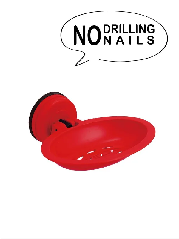 Red_ABS_Plastic_Oval_Soap_Holder