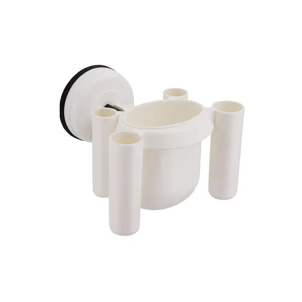 1_kg_Capacity__White_Heat_Resistant_Toothbrush__Holder_with_Suction_Cup_for_Bathroom