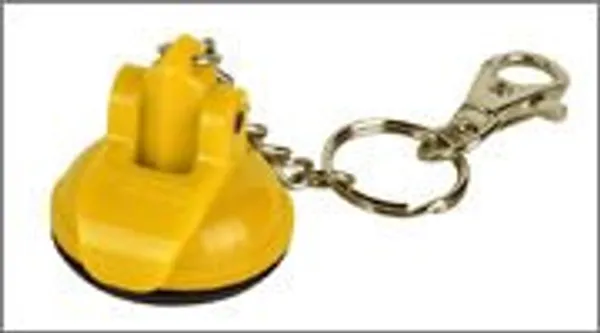 Yellow_ABS_Stainless_Steel_Key_Ring