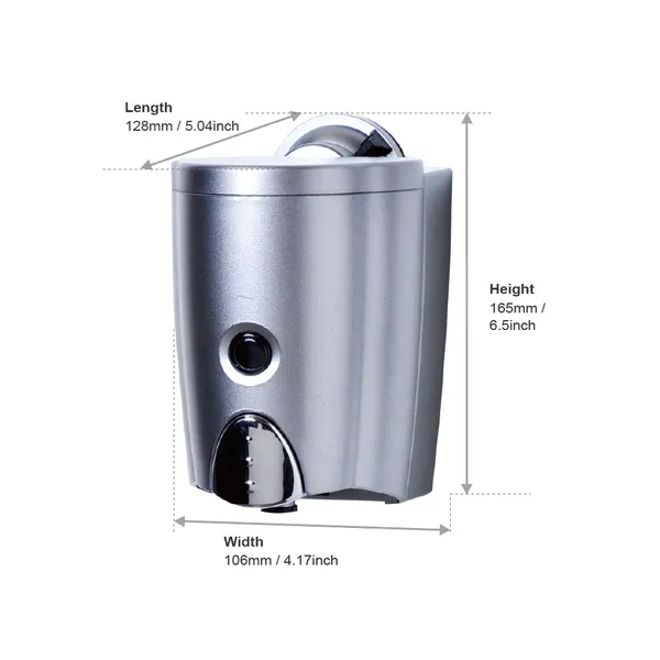N9_Noble_Suction_Soap_Dispenser_-_Chrome_-_Capacity:_2_kg