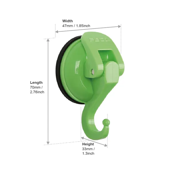 4_kg_Capacity_Green_HeatPowerful_Push_&_Lock_Color_Suction_Hook