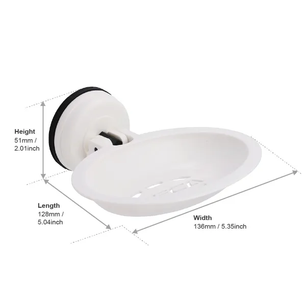 2_kg_Capacity_White_Heat_Resistant_Suction_Oval_Soap_Holder_with_Suction_Cup