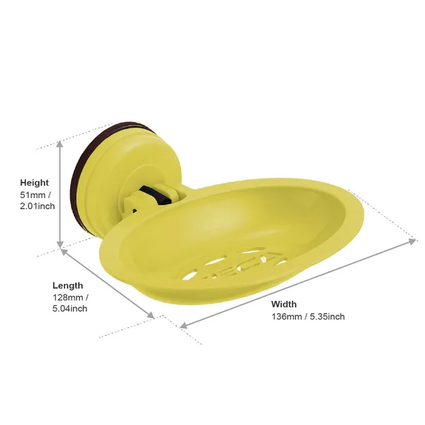 FECA_D2_Diana_Oval_Soap_Holder_-_Pastel_Yellow