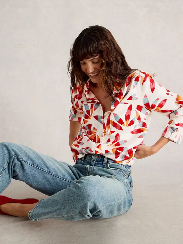 Ivory_Abstract_Leaf_Printed_Shirt