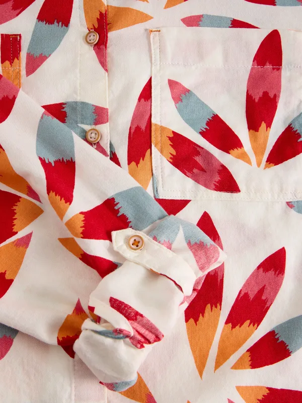 Ivory_Abstract_Leaf_Printed_Shirt