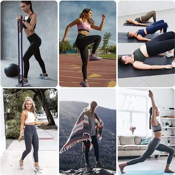 Nude_Women_Sports_Leggings/Joggers_Ankle_Length_With_2_Side_Pockets_4_Way_Stretchable_Tights_High_Waist_Yoga_Pants_Nude