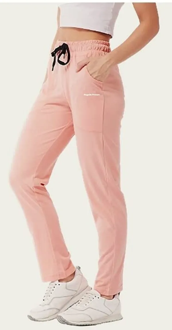 Peach_Cotton_Track_Pant_Casual_Trousers_For_Women