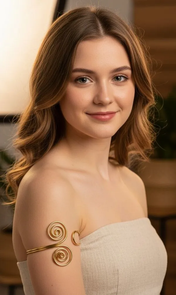 Handmadecraft_Brass_Gold-Plated_Armlet