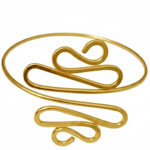 Handmadecraft_Brass_Gold-Plated_Armlet
