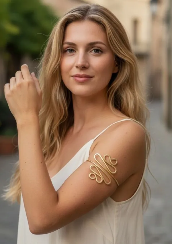 Handmadecraft_Brass_Gold-Plated_Armlet