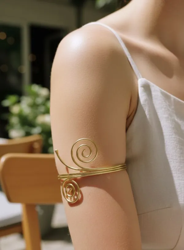 Handmadecraft_Brass_Gold-Plated_Armlet