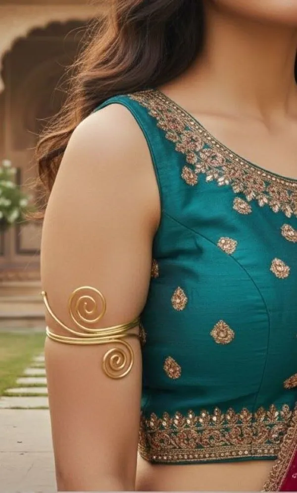 Handmadecraft_Brass_Gold-Plated_Armlet