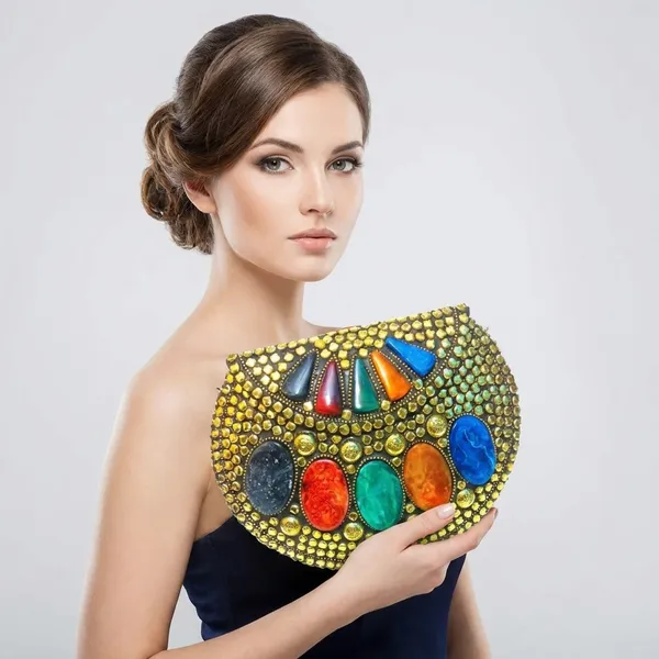 Handmadecraft_Formal,_Party_Multicolor_Clutch