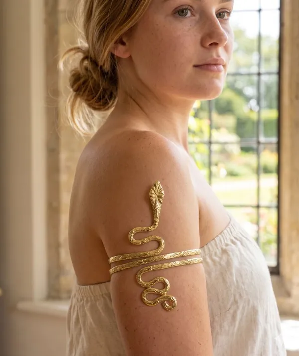 Handmadecraft_Brass_Gold-Plated_Armlet