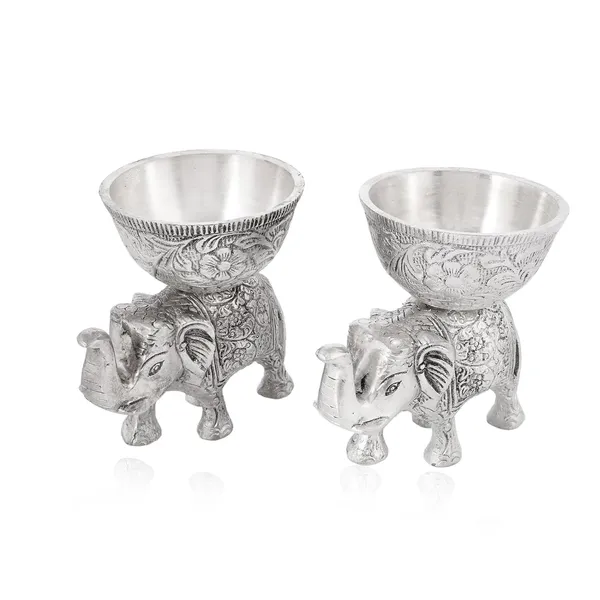Silver_Metal_Elephant_Urli_And_Dry_Fruit_Bowl_Showpiece_Utility_Home_Decor_For_Floating_Flowers,Candle_Lamps,Temple_Room