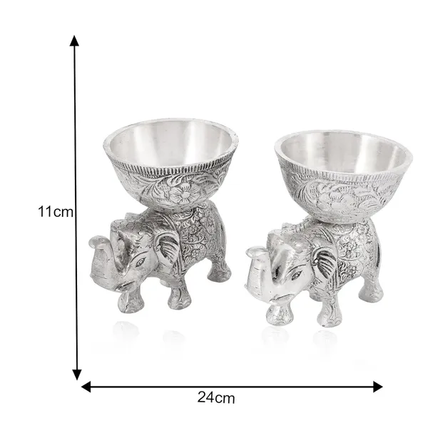 Silver_Metal_Elephant_Urli_And_Dry_Fruit_Bowl_Showpiece_Utility_Home_Decor_For_Floating_Flowers,Candle_Lamps,Temple_Room