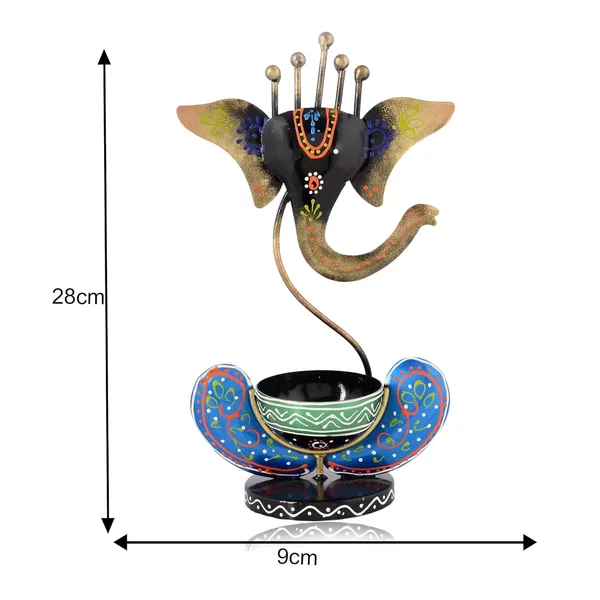 Black_Metal_Ganesh_T_Lite_Hand_Painted_For_Table_Top_Decor_Decorative_Showpiece_For_Home|Office|Gift_Item