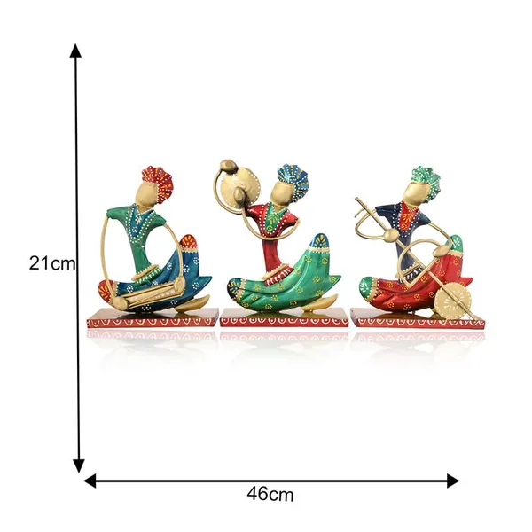 Golden_Metal_Nagpuri_Musician_For_Table_Top_Decor_Decorative_Showpiece_For_Home|Office|Gift_Item
