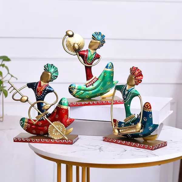 Golden_Metal_Nagpuri_Musician_For_Table_Top_Decor_Decorative_Showpiece_For_Home|Office|Gift_Item