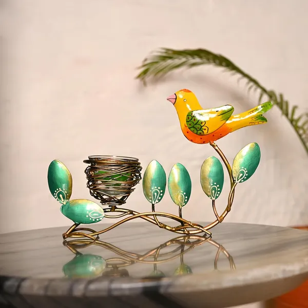 Multicolor_Metal_Leaf_Bird_Hand_Painted_Tealight_Candle_Holder_For_Living_Room_Decorative_Showpiece_For_Home_Decor