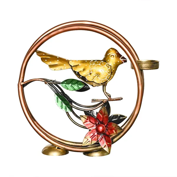 Multicolor_Metal_Round_Bird_Tealight_Candle_Holder_For_Living_Room_Decorative_Showpiece_For_Home_Decor
