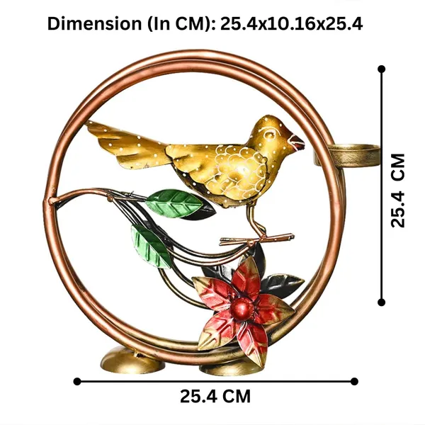 Multicolor_Metal_Round_Bird_Tealight_Candle_Holder_For_Living_Room_Decorative_Showpiece_For_Home_Decor