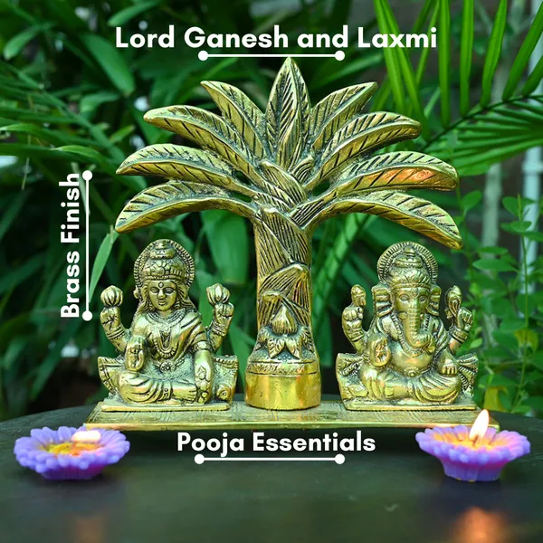 Golden_Metal_Laxmi_Ganesh_With_Khajur_Tree_Design_For_Home_Temple_||_Office_Temple_||_Gifing_||_Diwali_Pooja_||