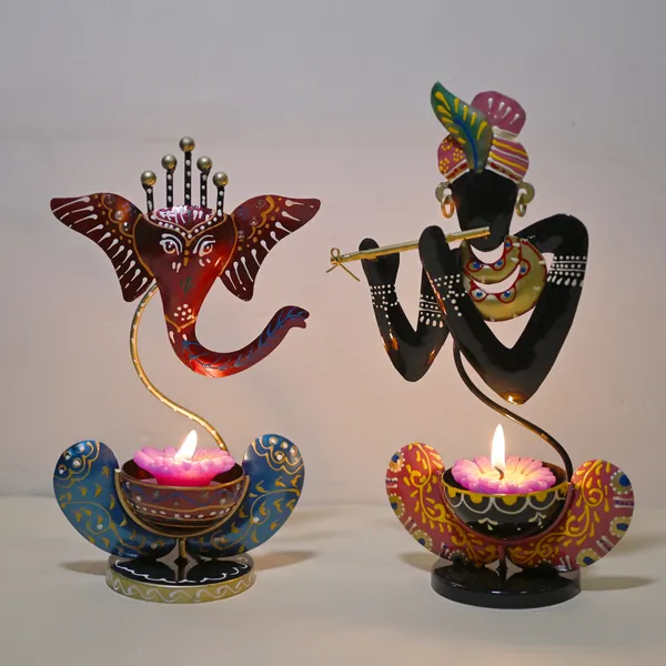 Multicolor_Ganesh_T-Lite_And_Krishna_T-Lite_Combo