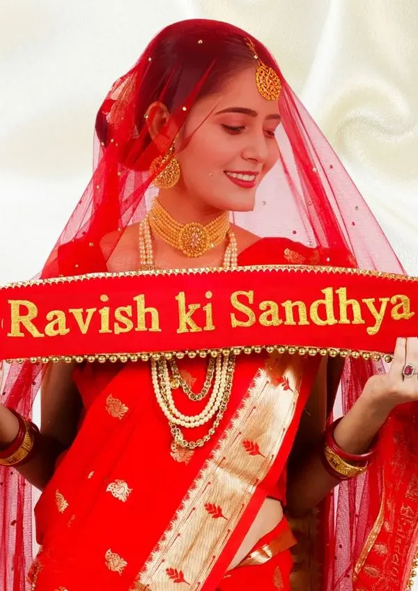 Customized_Red_Bridal_Dupatta_With_Moti_Lace_with_any_text_of_your_choice