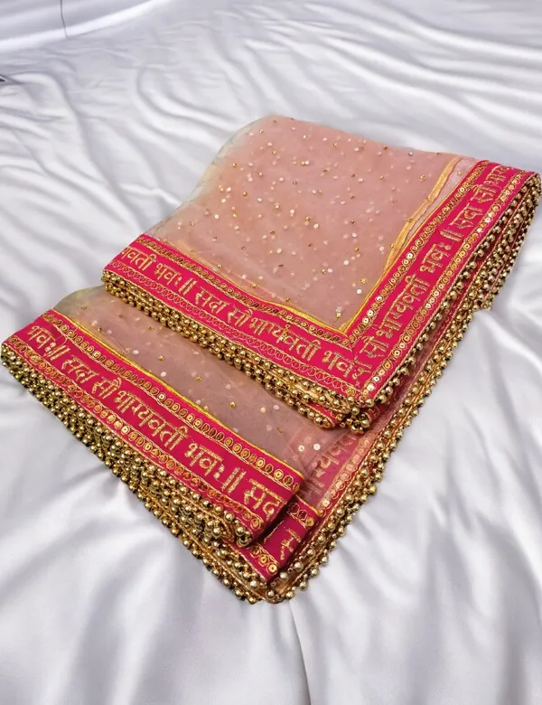 Off_Pink_Bridal_Stone_Saubhagyavati_Net_Dupatta_For_Women