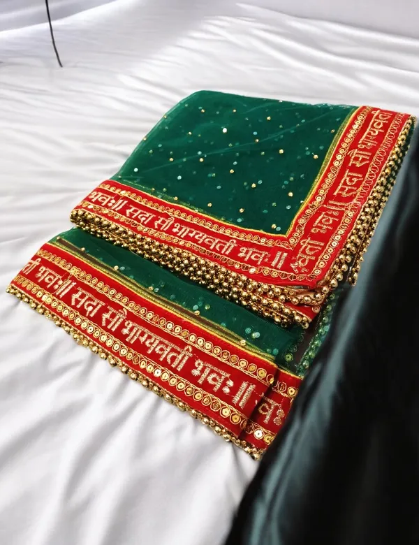 Teal_Bridal_Stone_Saubhagyavati_Net_Dupatta_For_Women